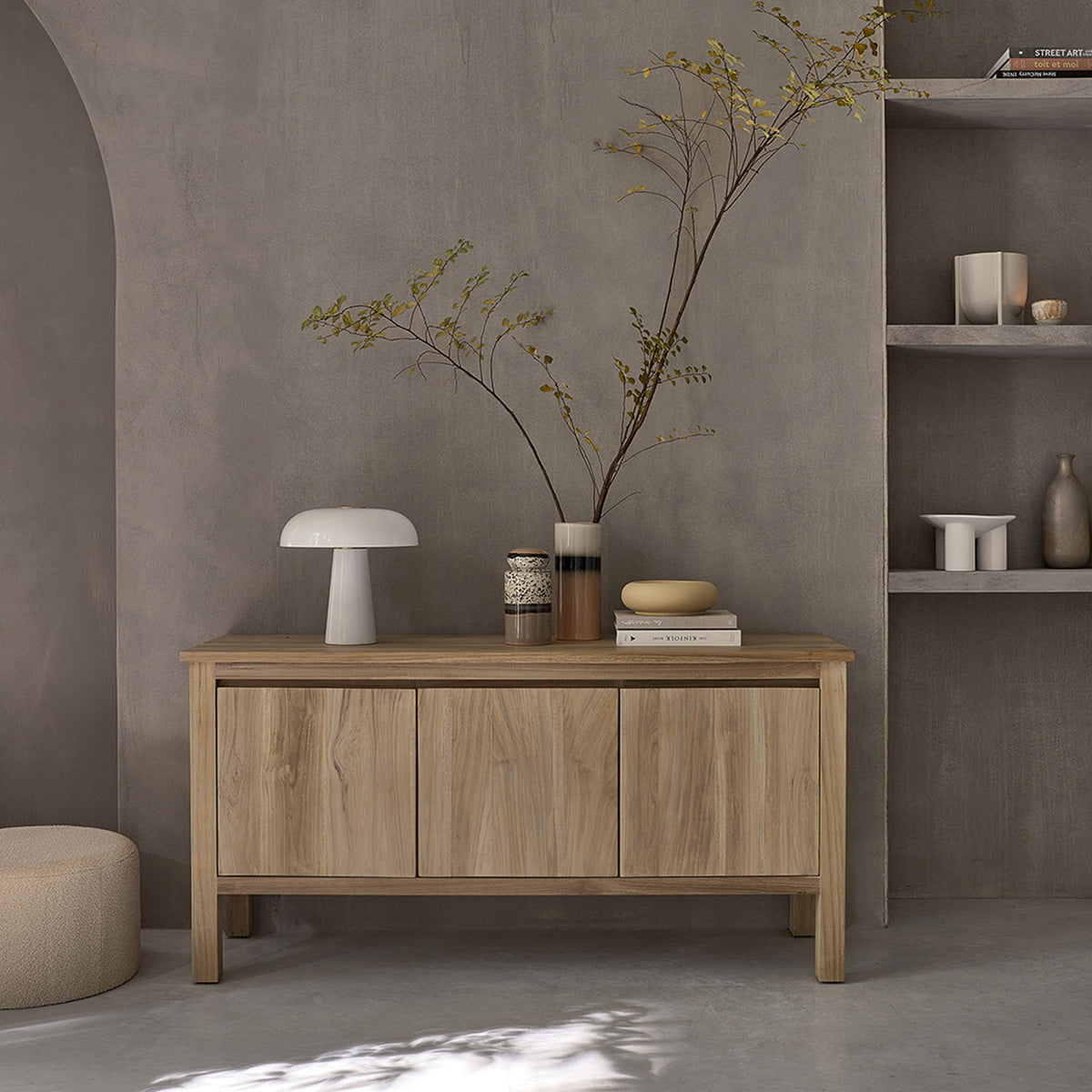 ALDO - Buffet aus massivem Teakholz 150 cm
