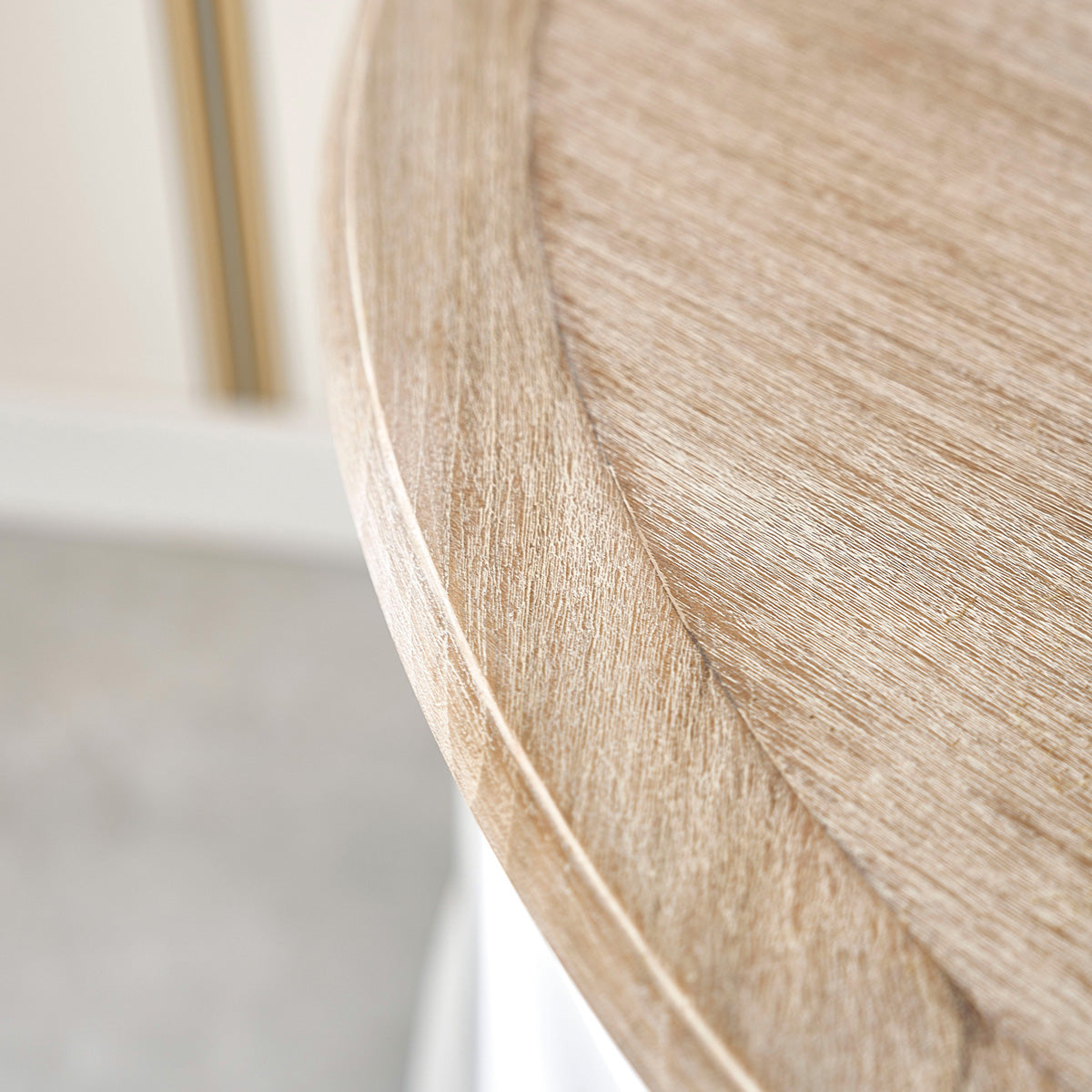 LONDRES - Meuble TV en bois d'acajou et teck blanc 160 cm