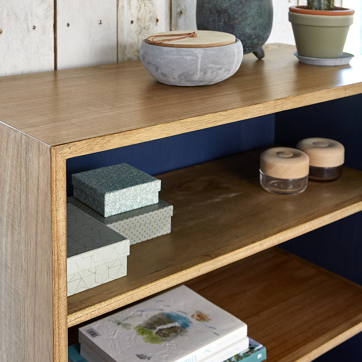 PIA - Bibliothèque en mindi massif 85 cm