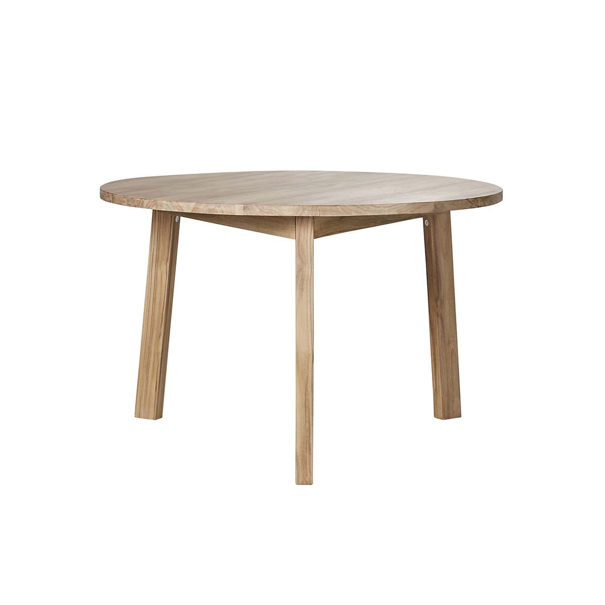 ALDO - Tisch aus massivem Teakholz rund 4 pers.