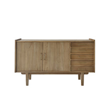 Waschtischunterschrank aus massivem Mindi 135 cm