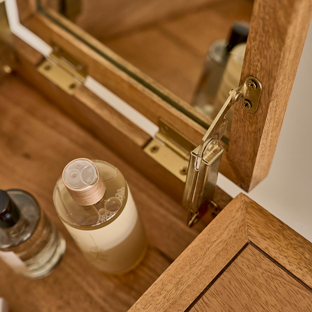 FELICIE - Bureau en manguier massif et cannage 90 cm