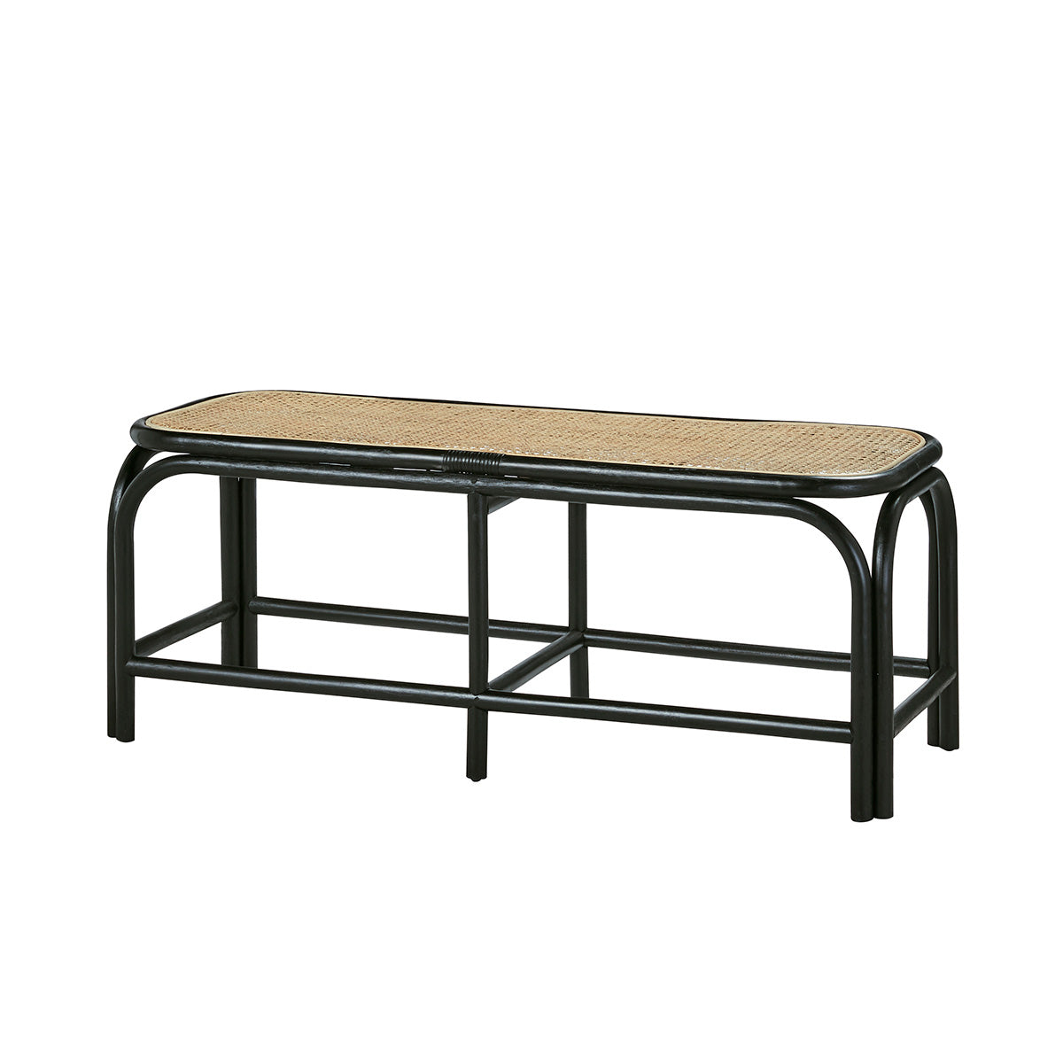 AVA - Bank aus Rattan und Geflecht 120 cm