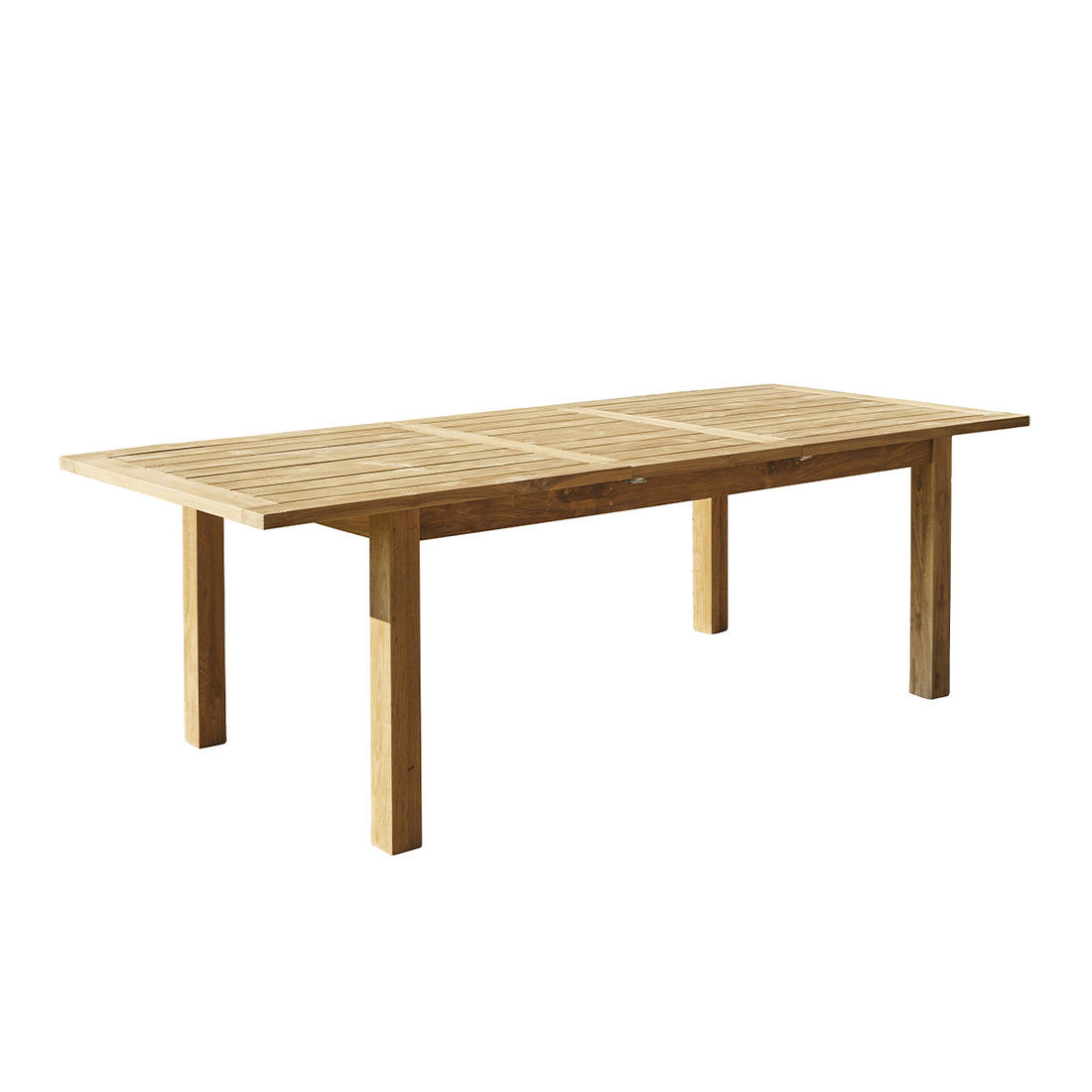 GABRIELLE - Ausziehbarer Gartentisch aus recyceltem massivem Teakholz für 8/10 pers.