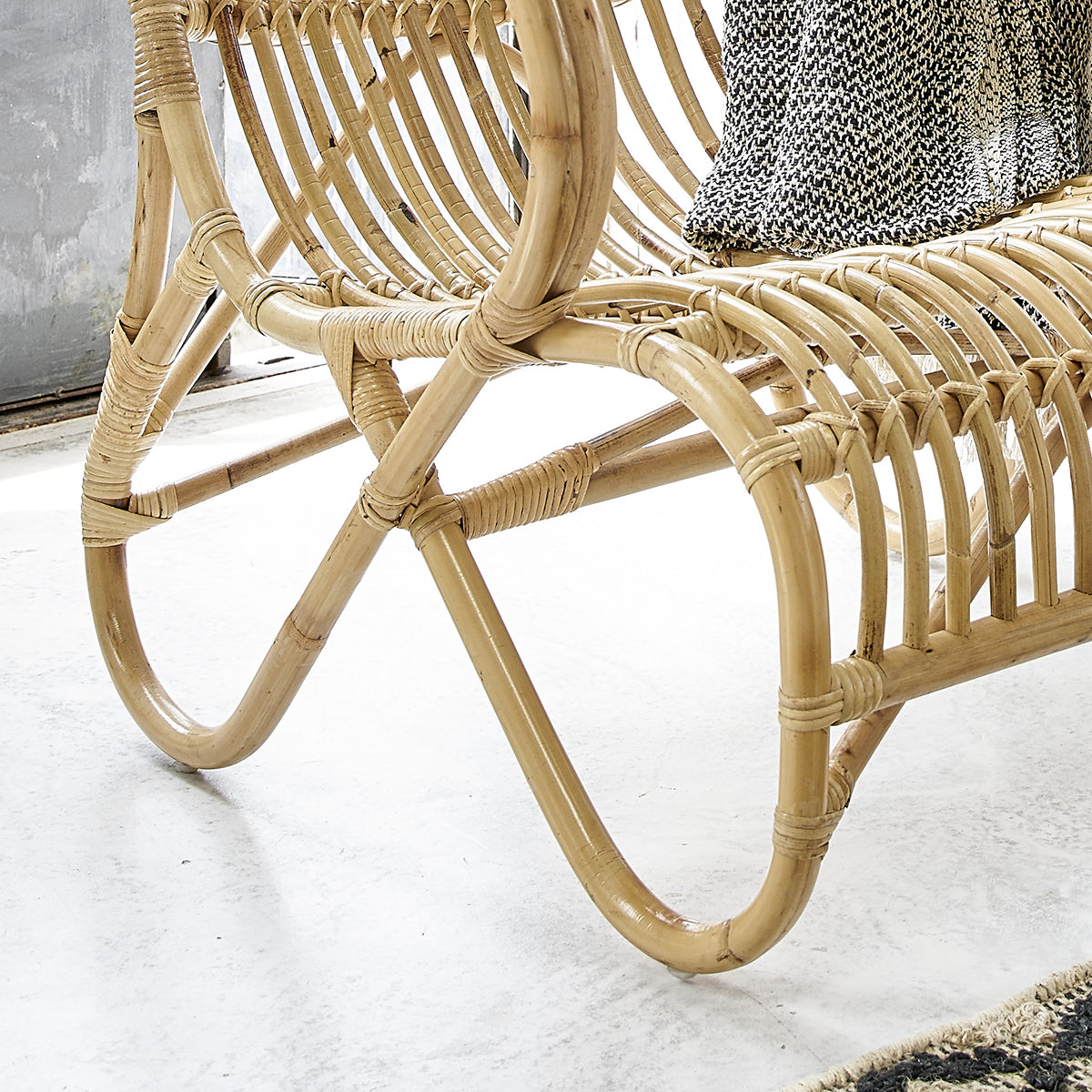 BOHO - Lot de 2 fauteuils en rotin