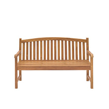 Gartenbank aus massivem, geöltem Teakholz 150 cm