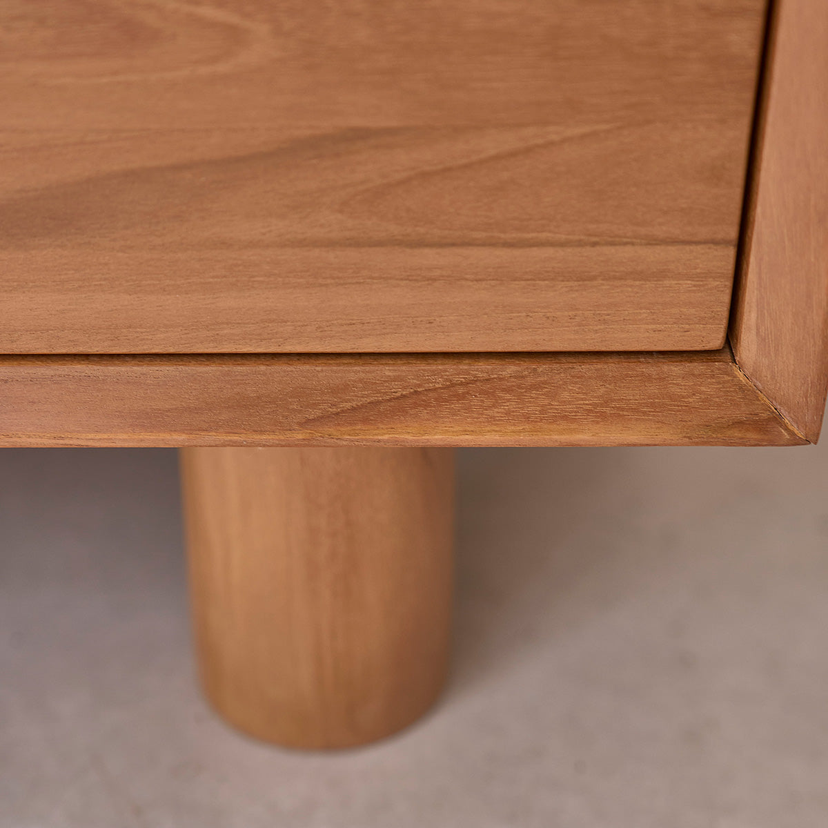 GUSTAVE - Commode en bois de teck 80 cm