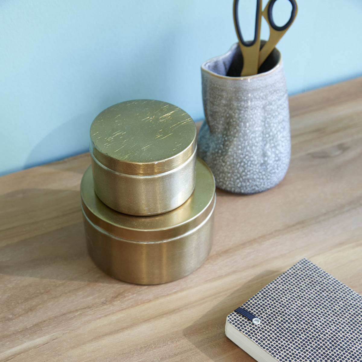 ISAURE - Schreibtisch aus massivem Teakholz 130 cm