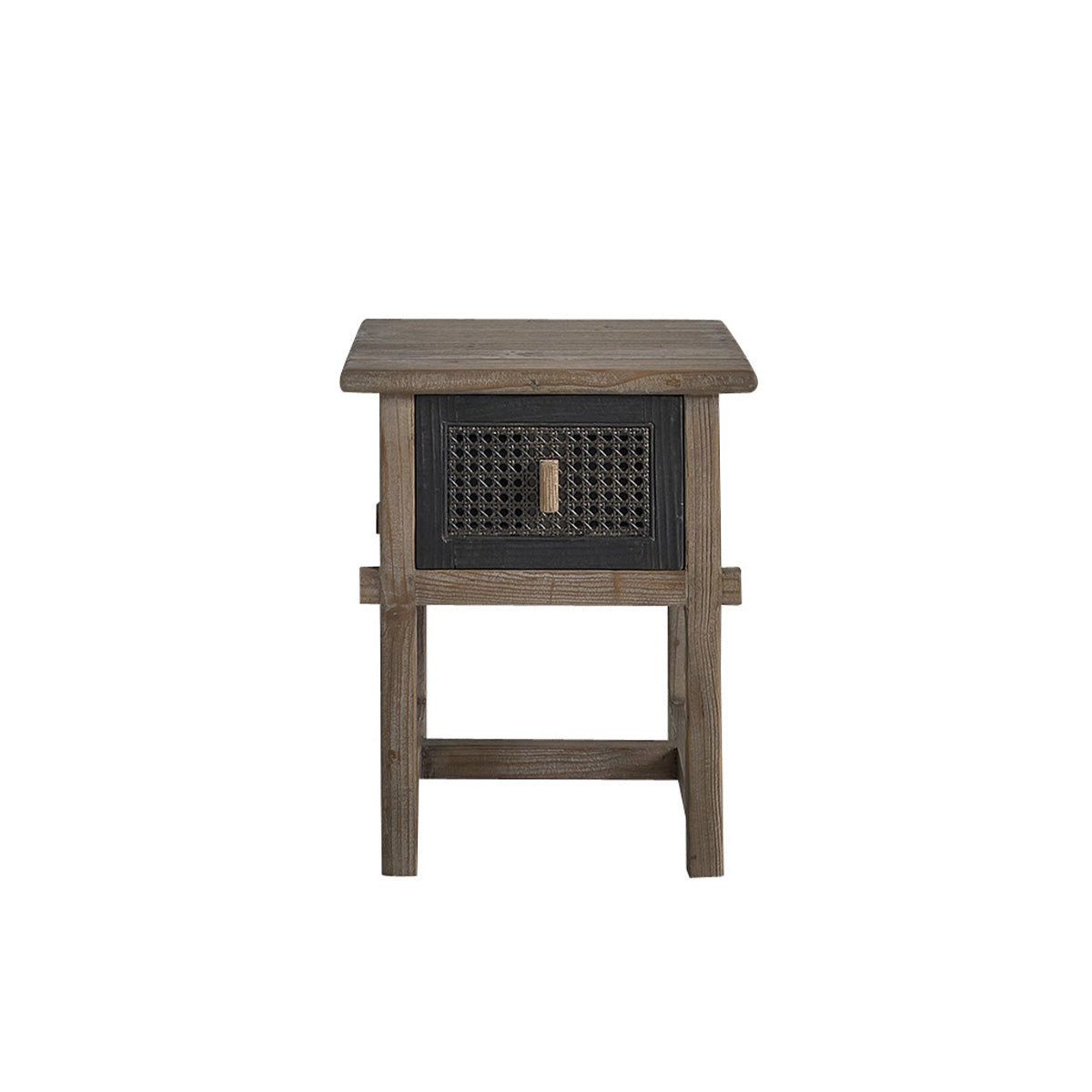 JUNKO - Nachttisch aus massivem recyceltem Holz 45 cm