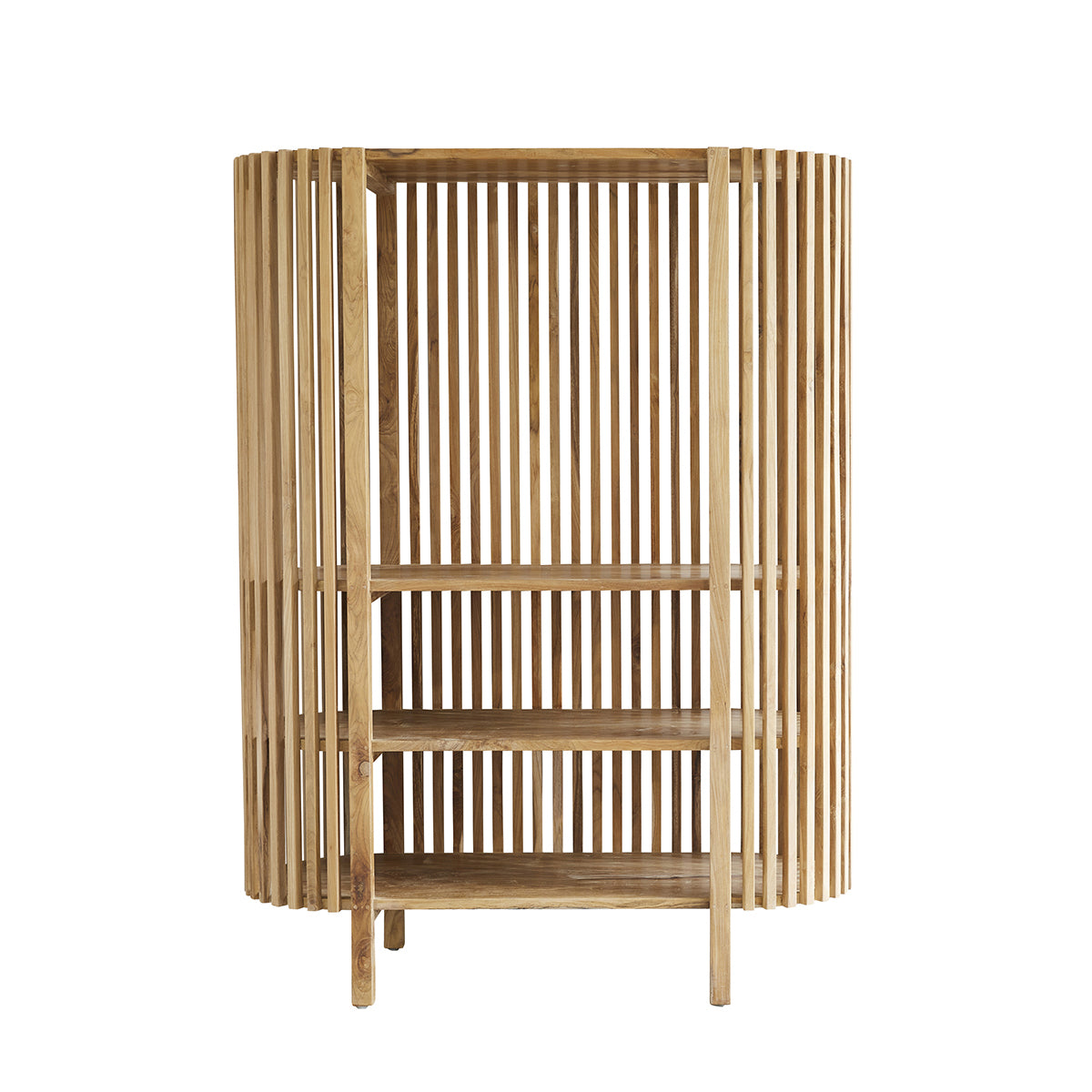 VICTORIA - Bücherregal aus massivem Teakholz 160 cm