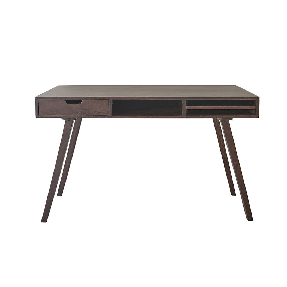 BRUNE - Schreibtisch aus massivem Mangoholz 120 cm