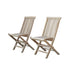 Klappbarer Gartenstuhl Teakholz (2er Set)
