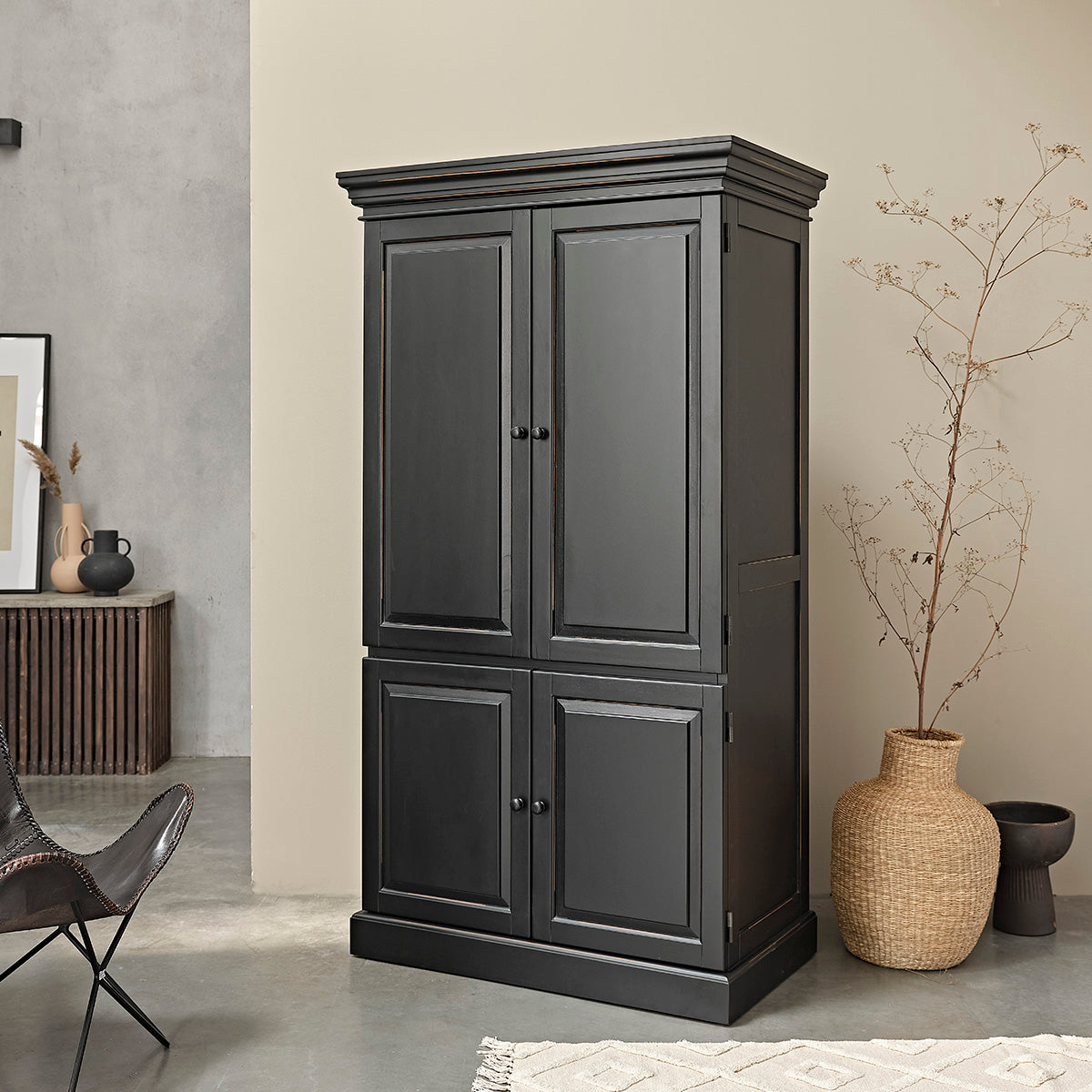 SOHO - Armoire en acajou massif 190 cm