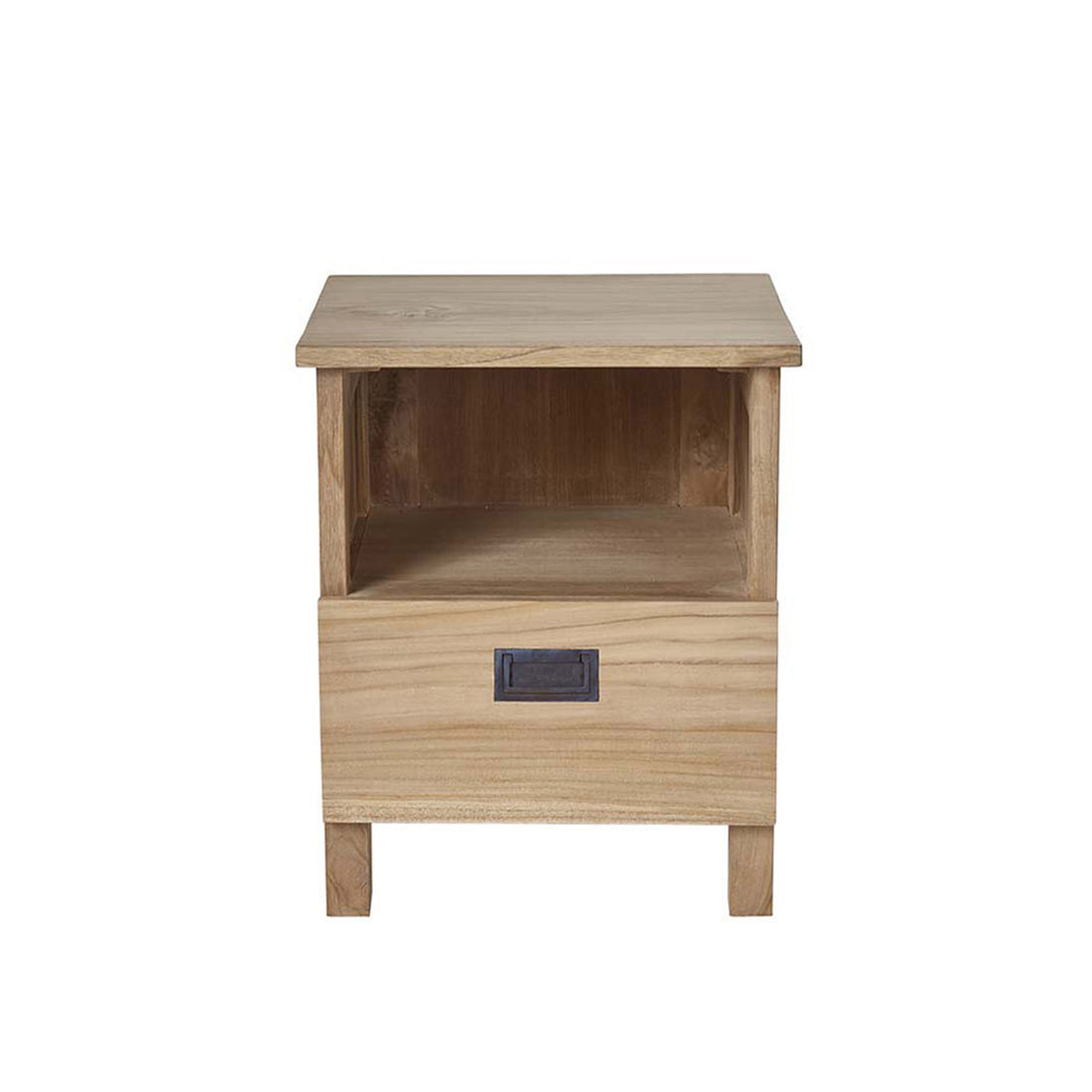 ALDO - Nachttisch aus massivem Teakholz 45 cm