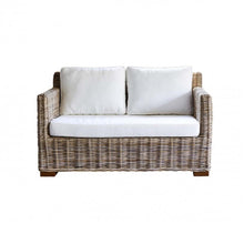 Gartensofa aus naturfarbenem Kubu