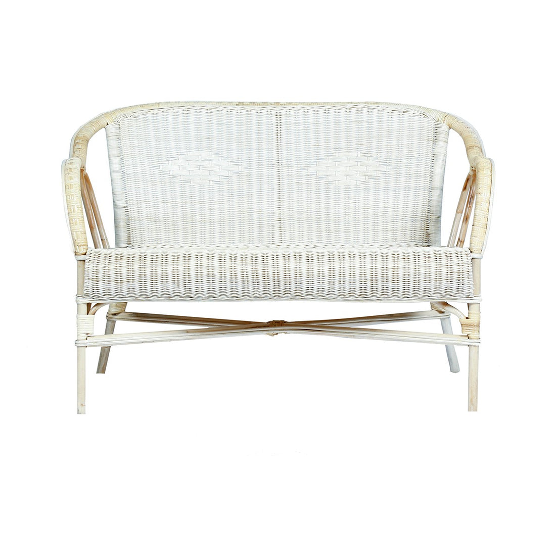 ALBANE - Sitzbank aus Rattan