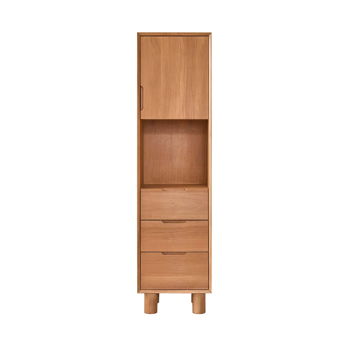 GUSTAVE - Badezimmersäule aus massivem Teakholz 45 cm